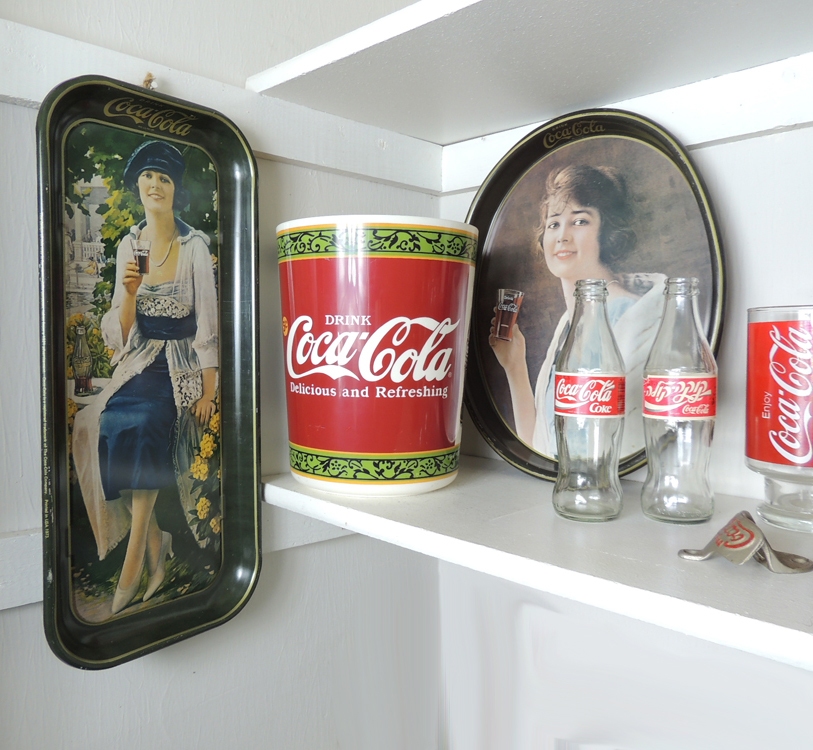 Vintage Coca Cola Collectibles Featuring Serving Trays