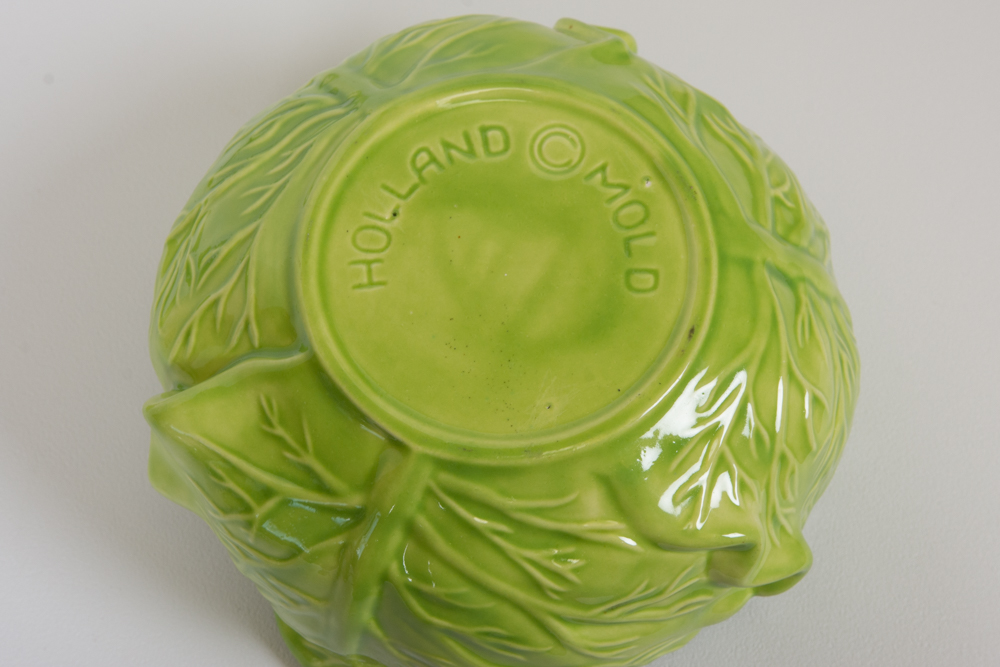 Holland Cabbage Motif Serving Bowl Set and Salt and Pepper Shakers