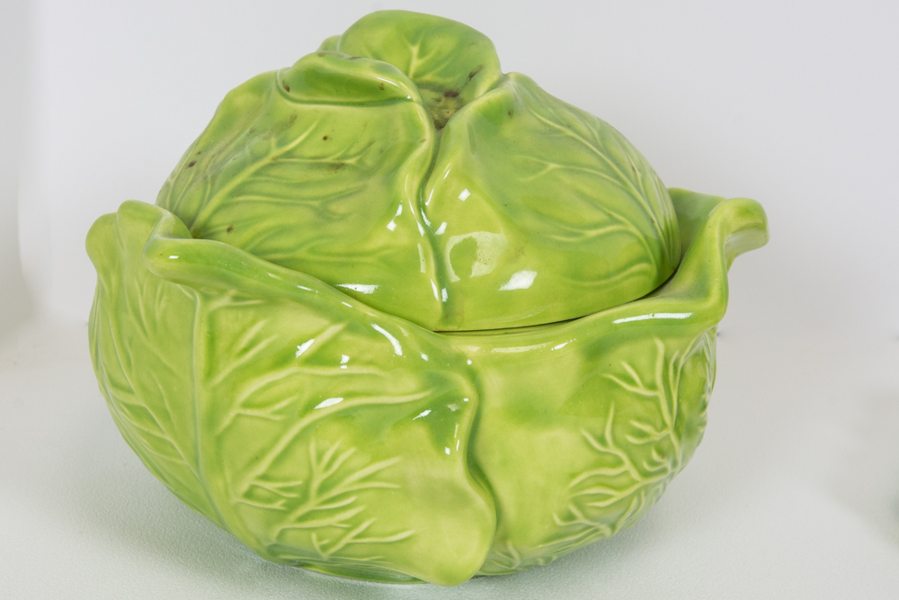 Holland Cabbage Motif Serving Bowl Set and Salt and Pepper Shakers