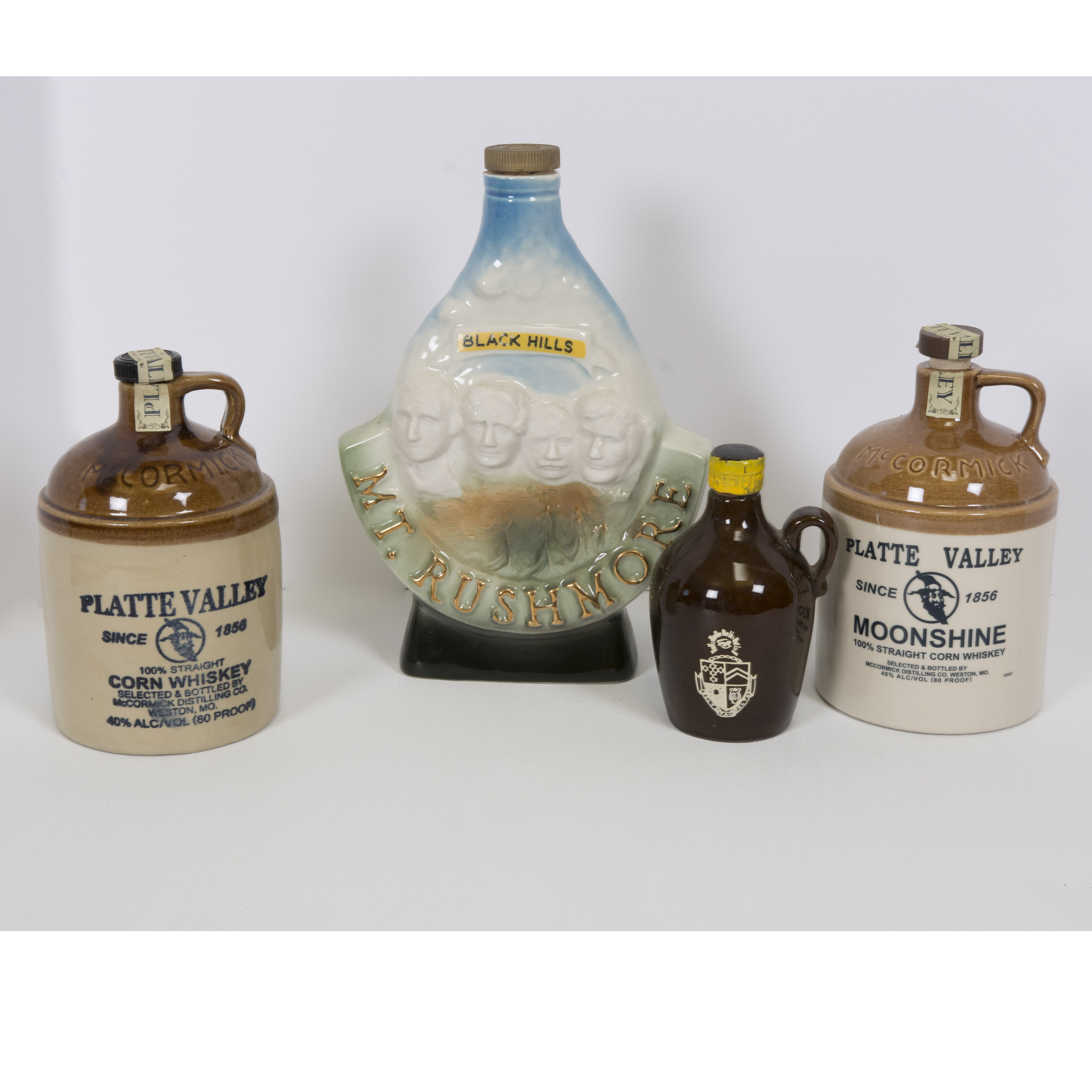 Assortment of Jugs and a Mt. Rushmore Decanter