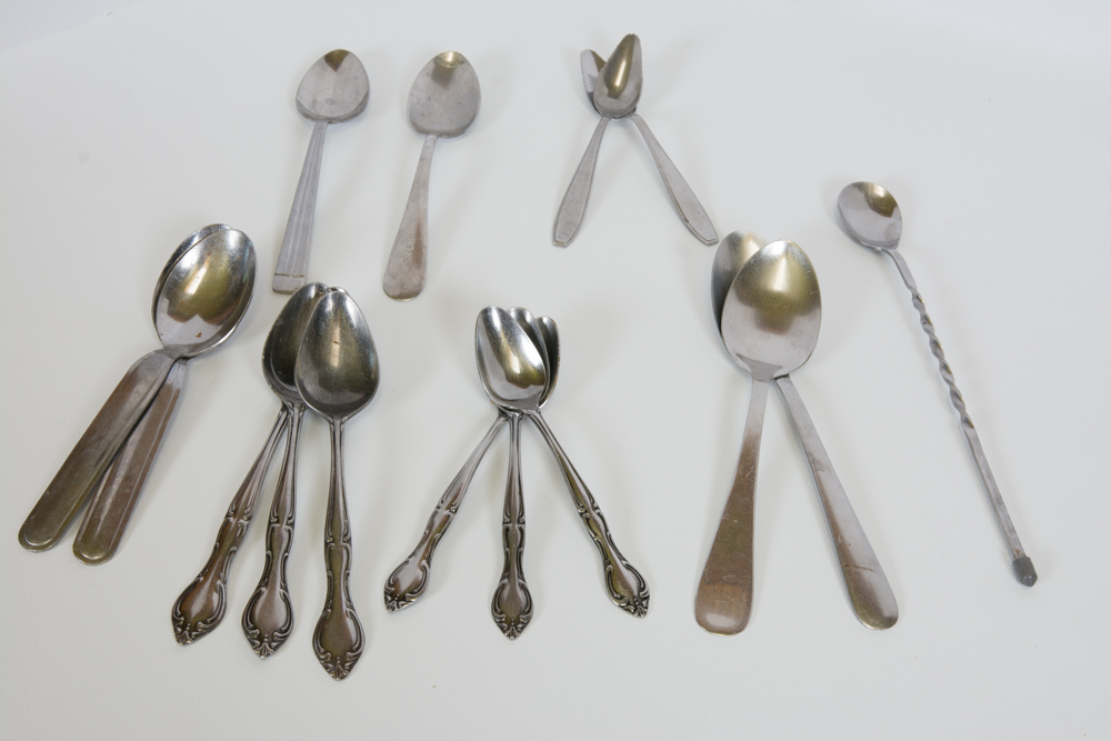 Stainless Steel Silverware with Drawer Organizer