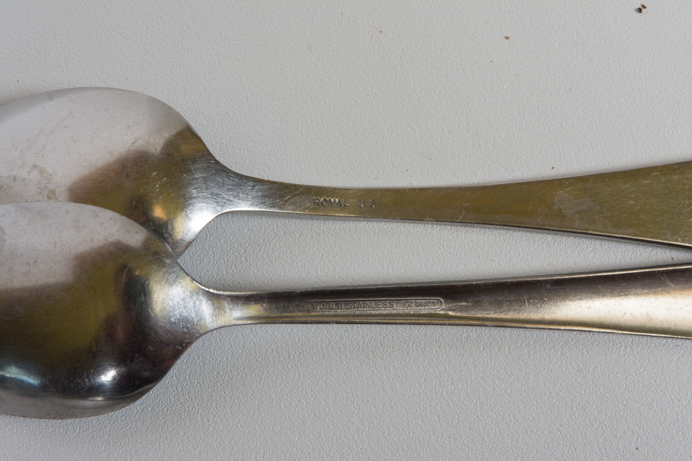 Stainless Steel Silverware with Drawer Organizer