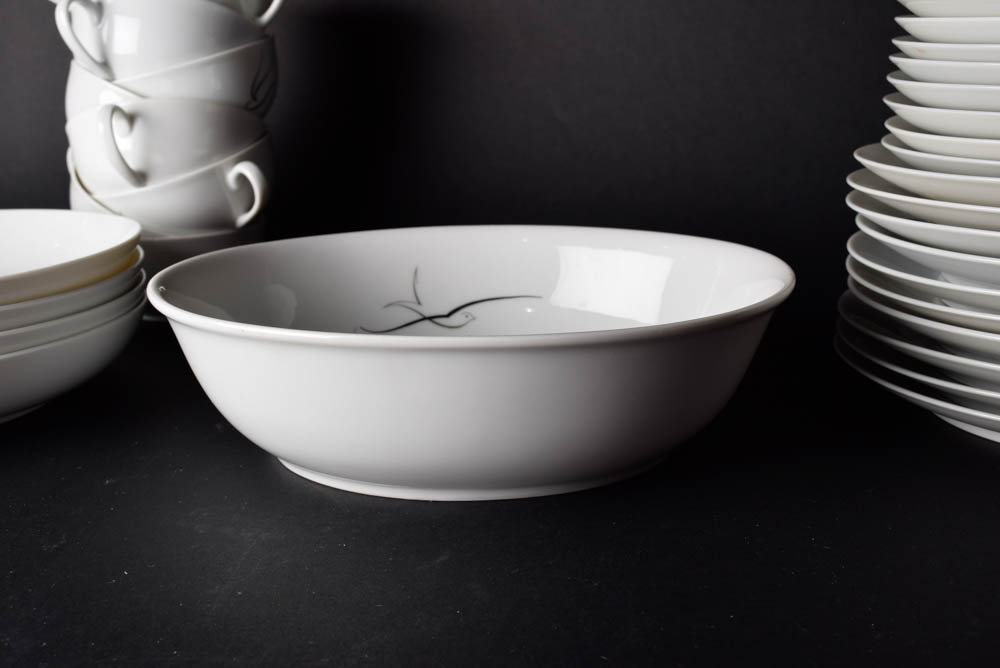 Set of Hand Painted Silver Slight Arzberg China