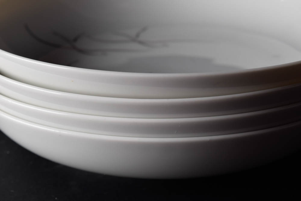 Set of Hand Painted Silver Slight Arzberg China