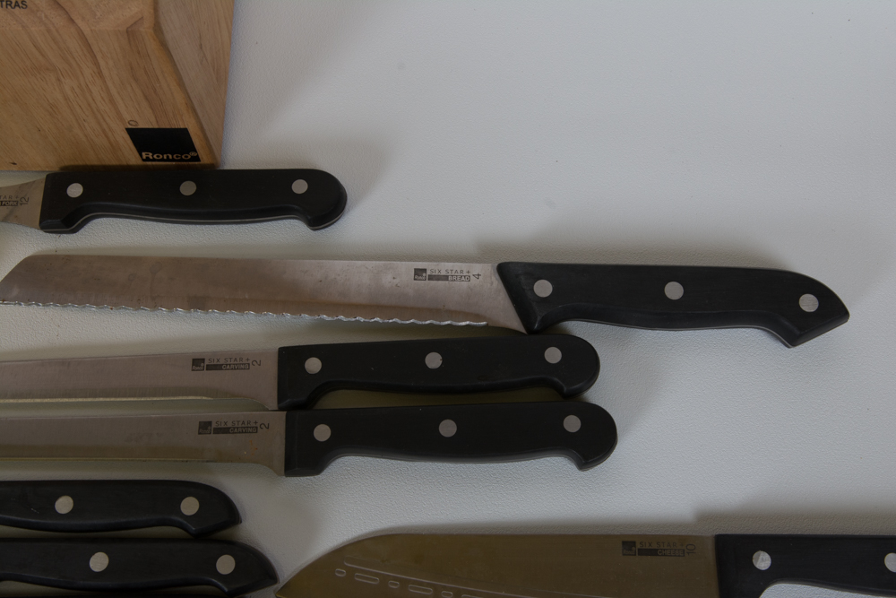 Ronco Knife Block and Knife Set