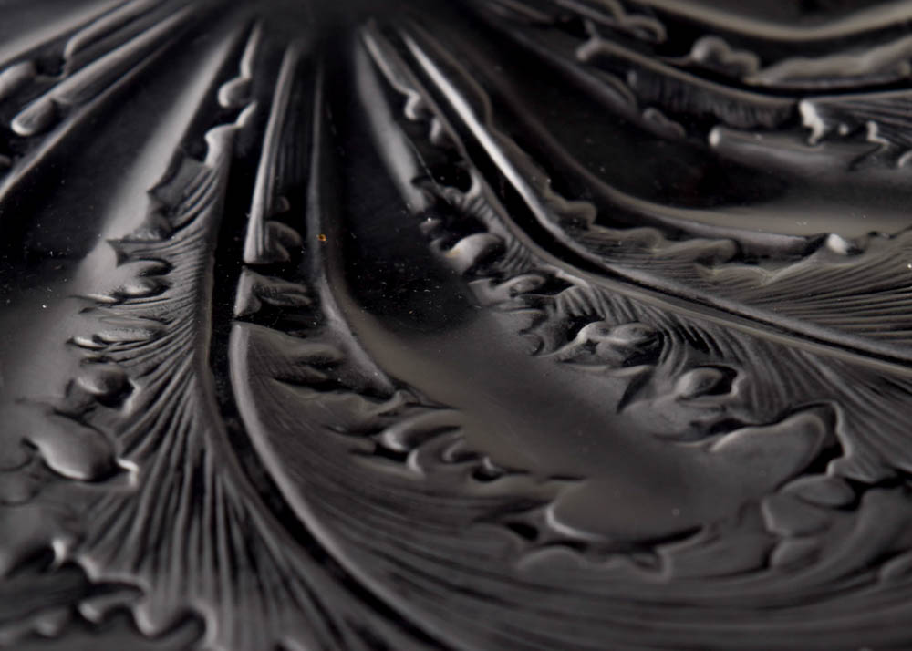 Lalique Crystal Chicoree Platter