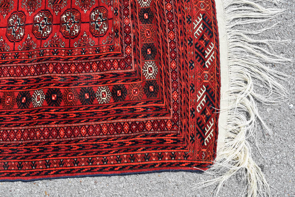 Hand Knotted Bokhara Rug