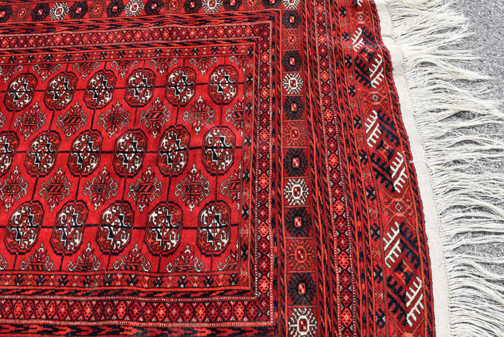 Hand Knotted Bokhara Rug