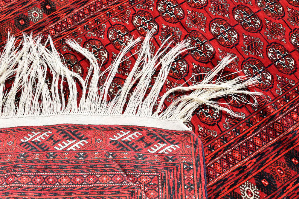 Hand Knotted Bokhara Rug