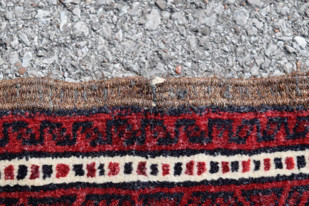 Hand Knotted Afghan Balouch Prayer  Rug