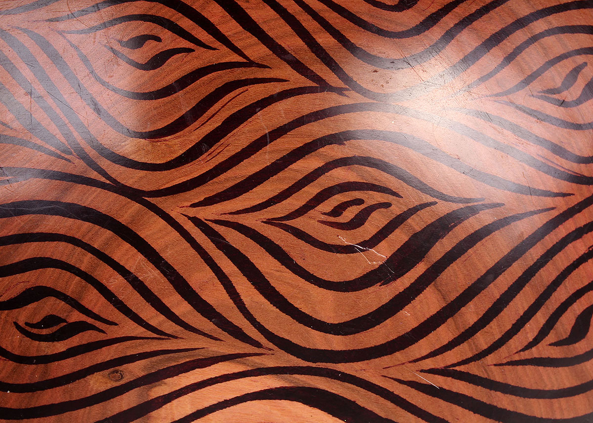 Wooden Salad Bowl with Animal Utensils