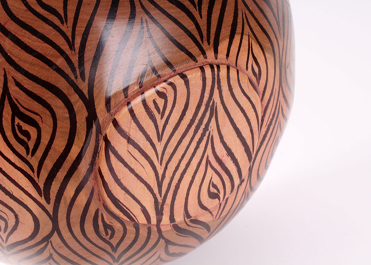 Wooden Salad Bowl with Animal Utensils