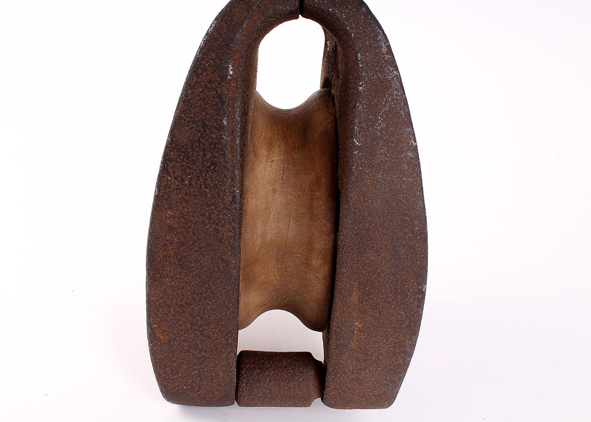 Two Antique Pulley Wheels