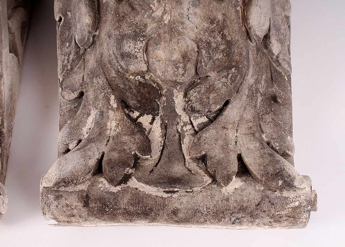 Concrete Gargoyle Pair