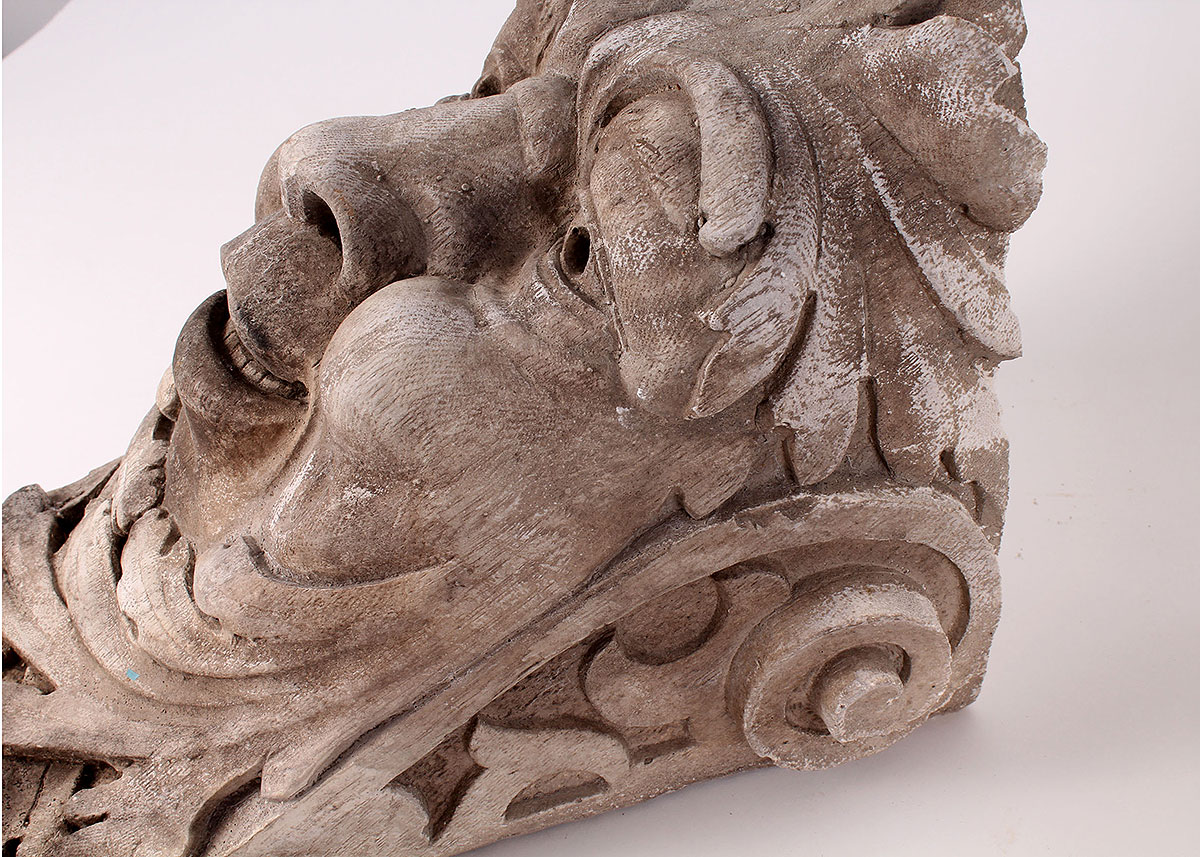 Concrete Gargoyle Pair