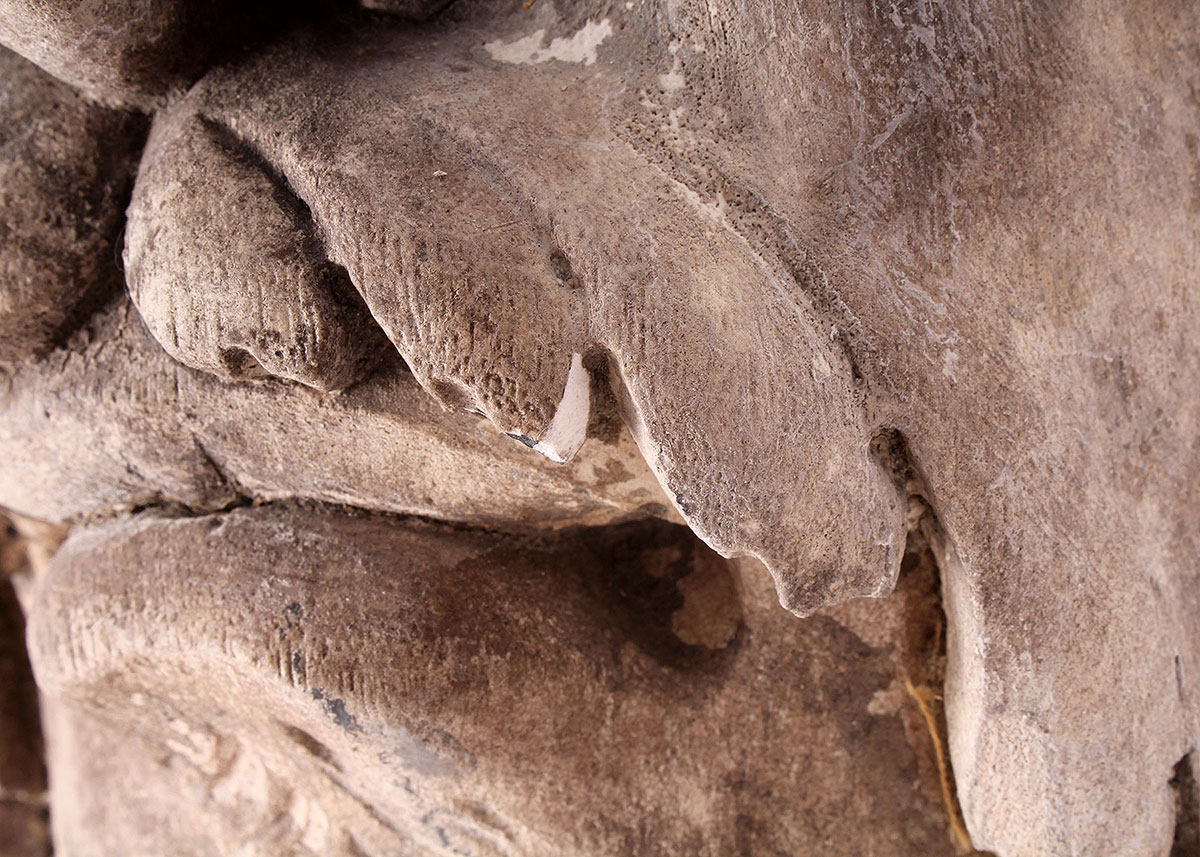 Concrete Gargoyle Pair