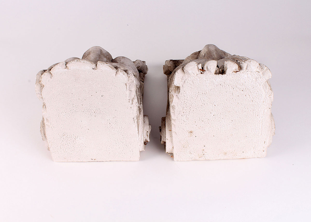 Concrete Gargoyle Pair