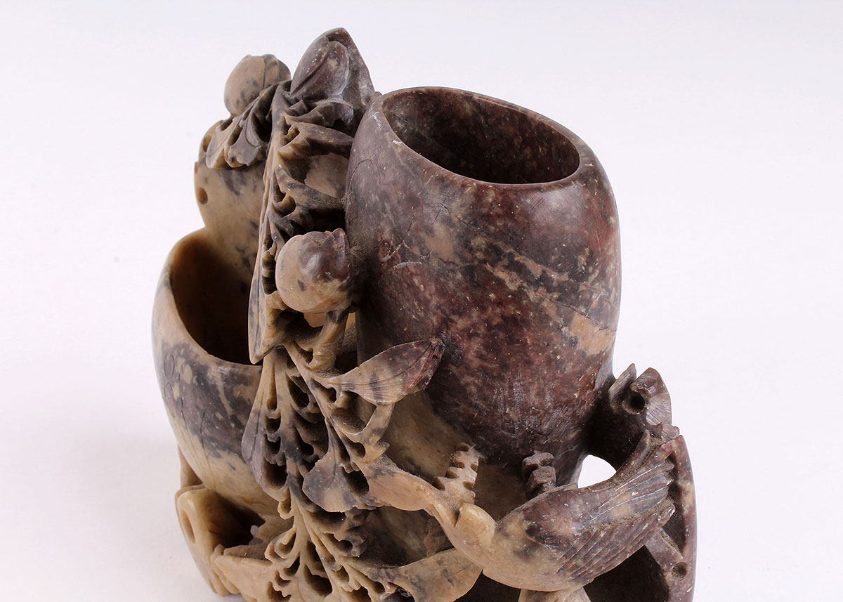 Intricately Carved Marble Vase