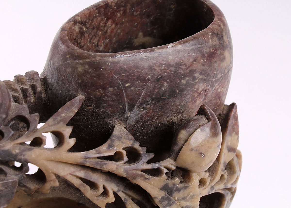 Intricately Carved Marble Vase