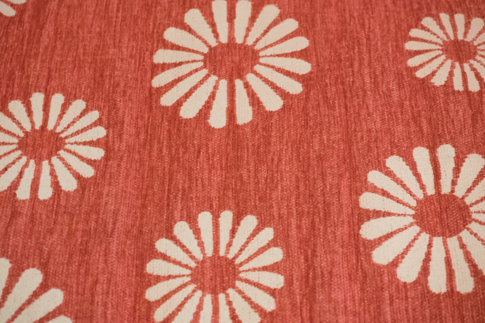 Paladin Red Floral Settee