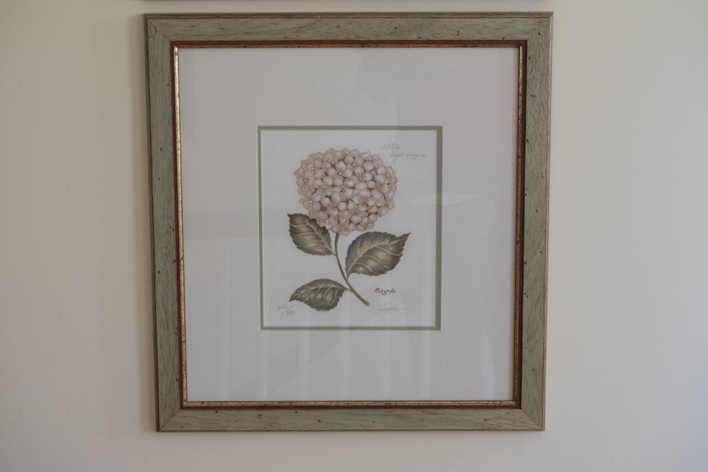 Pair of Signed Offset Lithograph Floral Prints
