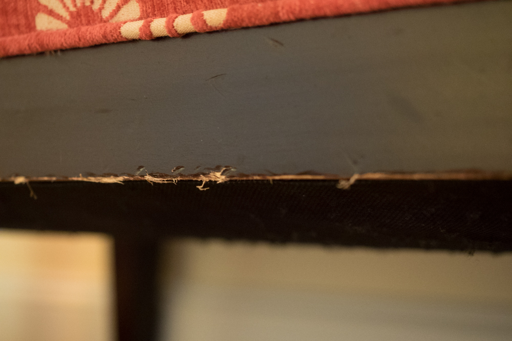 Paladin Red Floral Settee