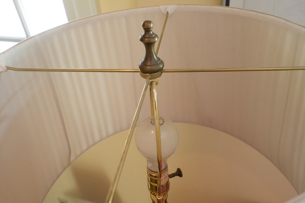 Hand-Painted Butterfly Motif Floor Lamp