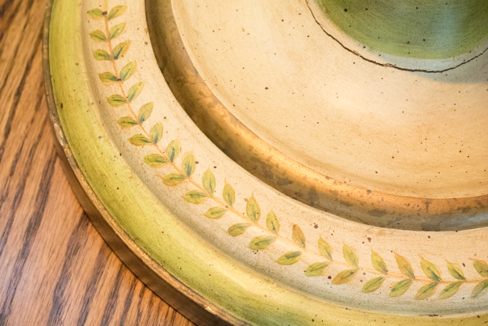 Hand-Painted Butterfly Motif Floor Lamp