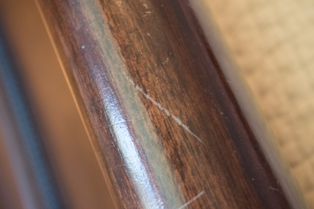 King Sized Walnut Sleigh Bed