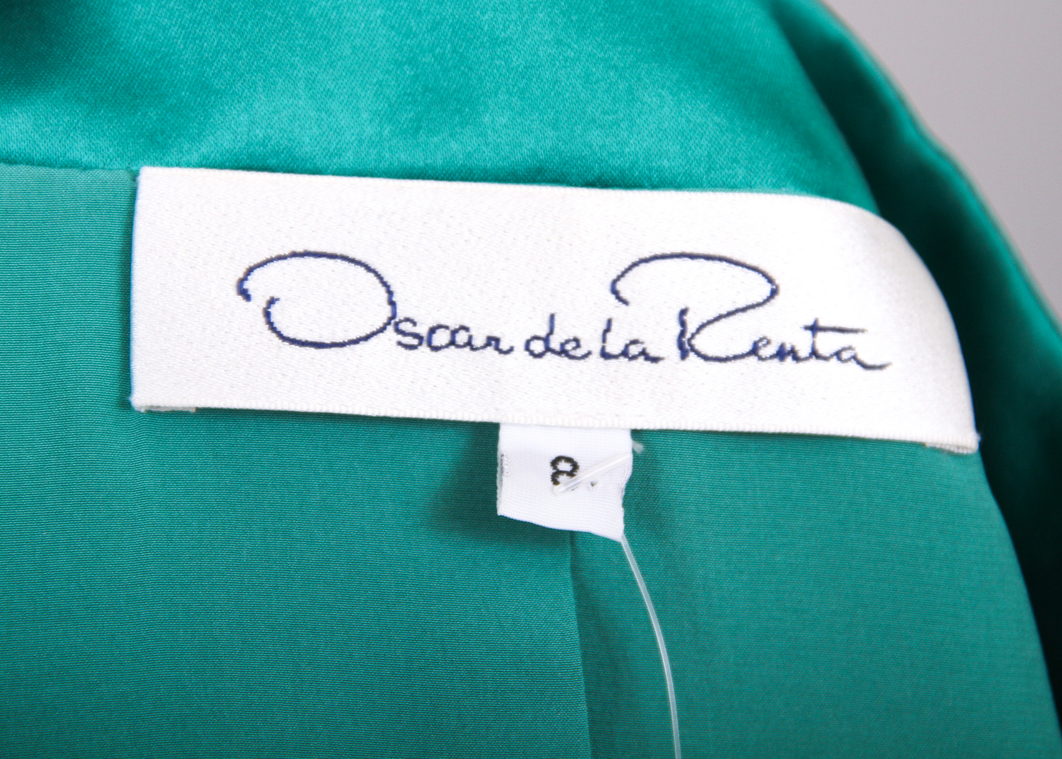 Oscar De La Renta Satin Jacket and Skirt Ensemble