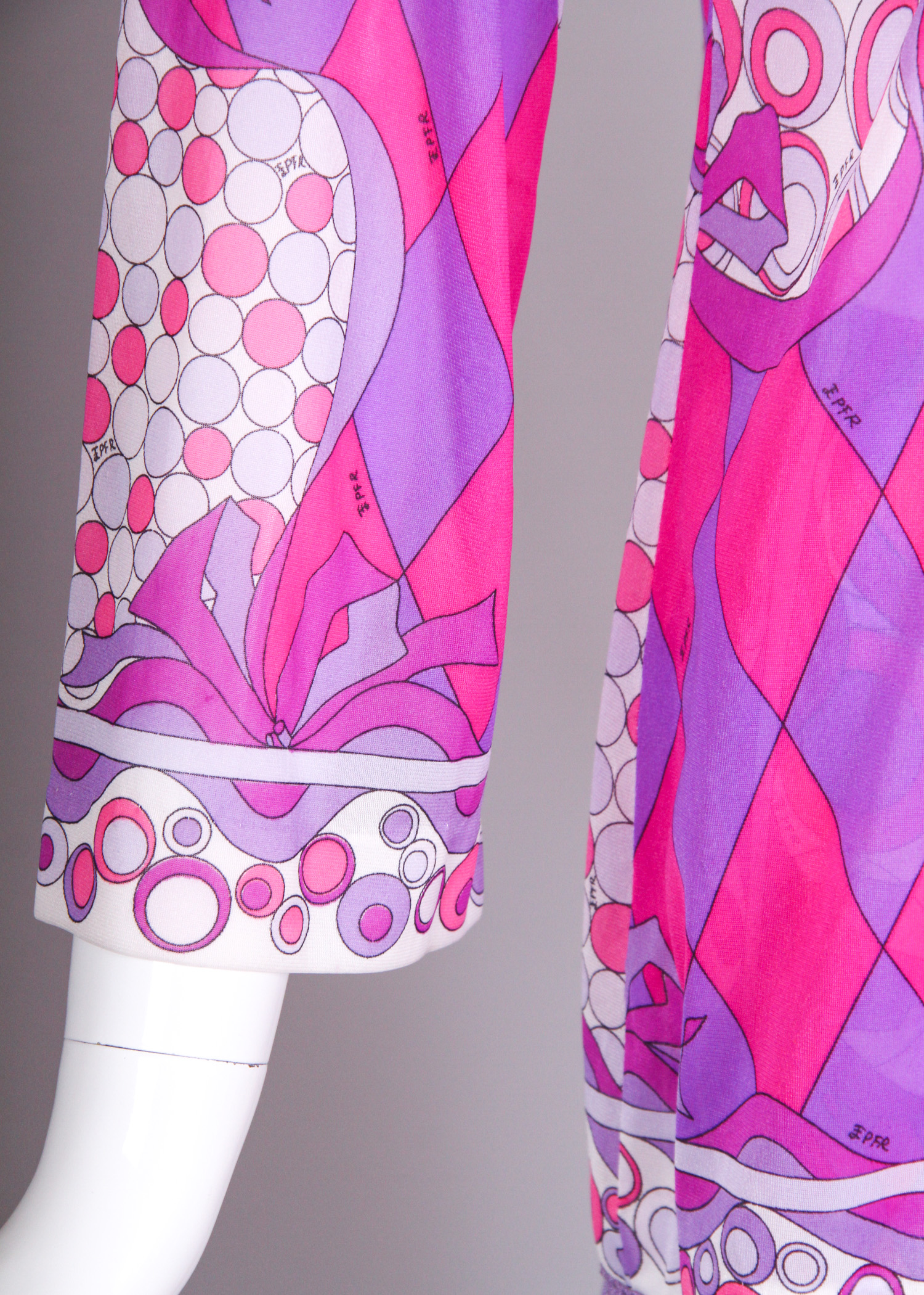 Vintage Emilio Pucci Fringed Top and Pants Ensemble