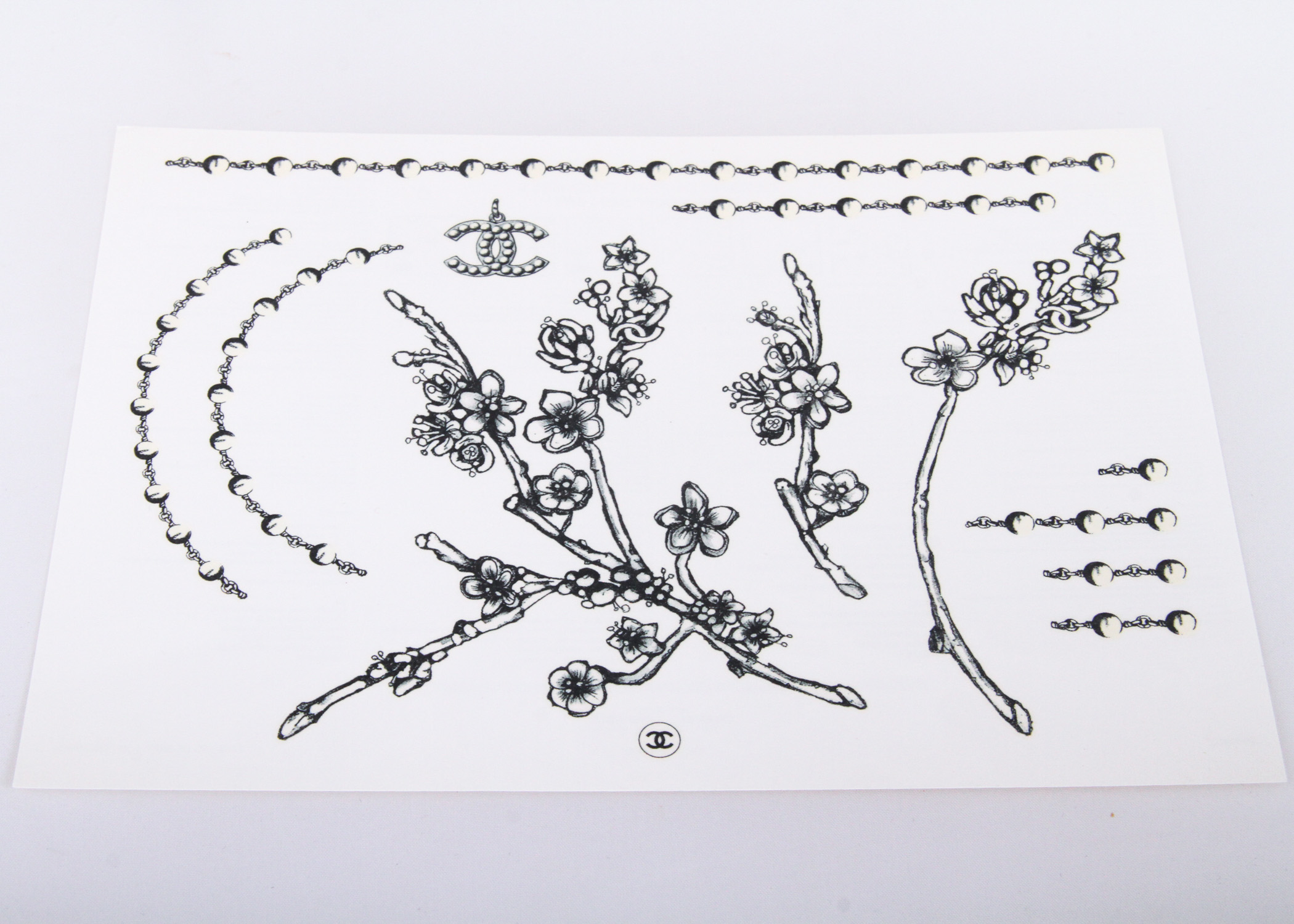 Collection of Chanel Temporary Tattoos