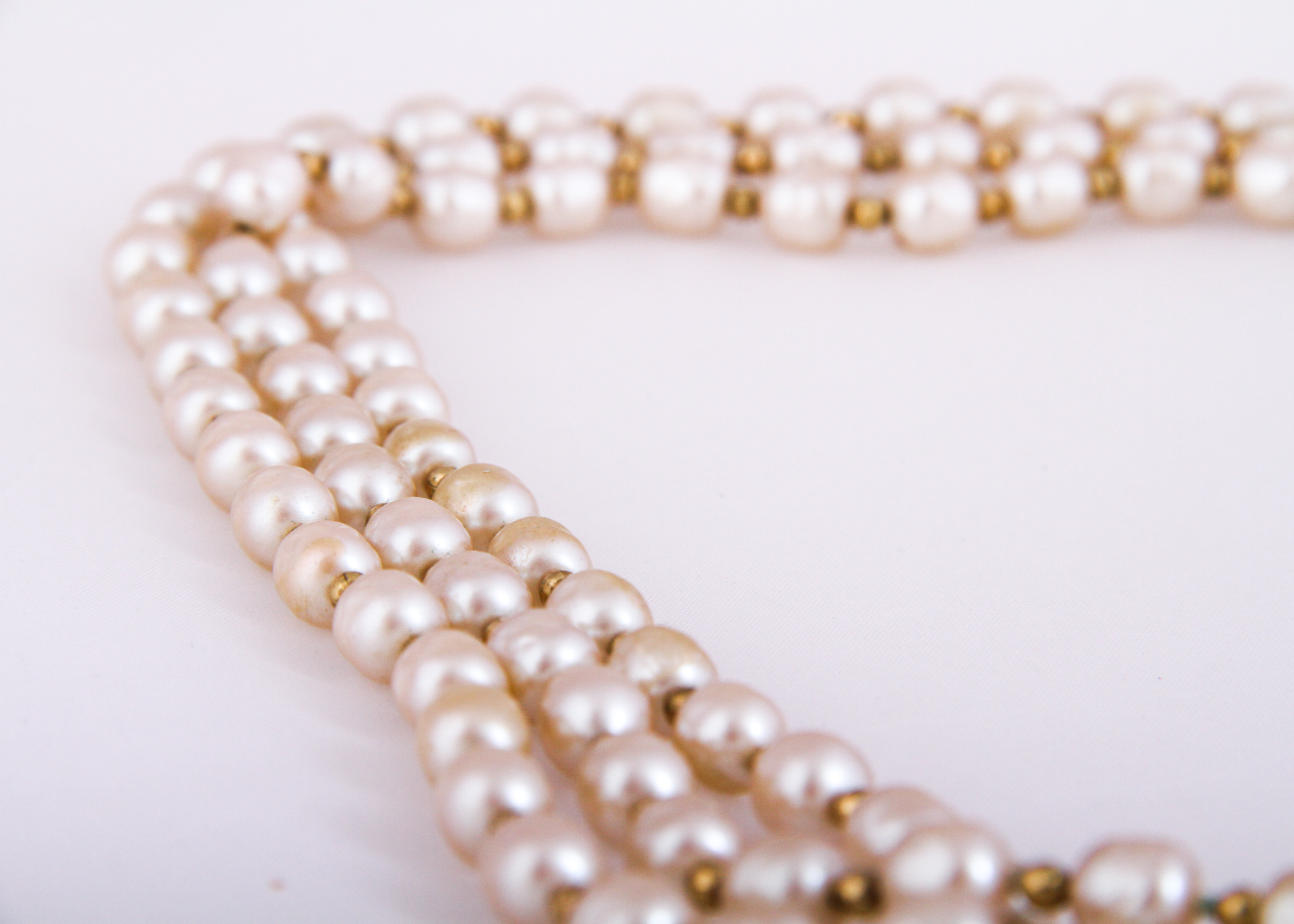 Vintage Chanel Pearl Long Necklace