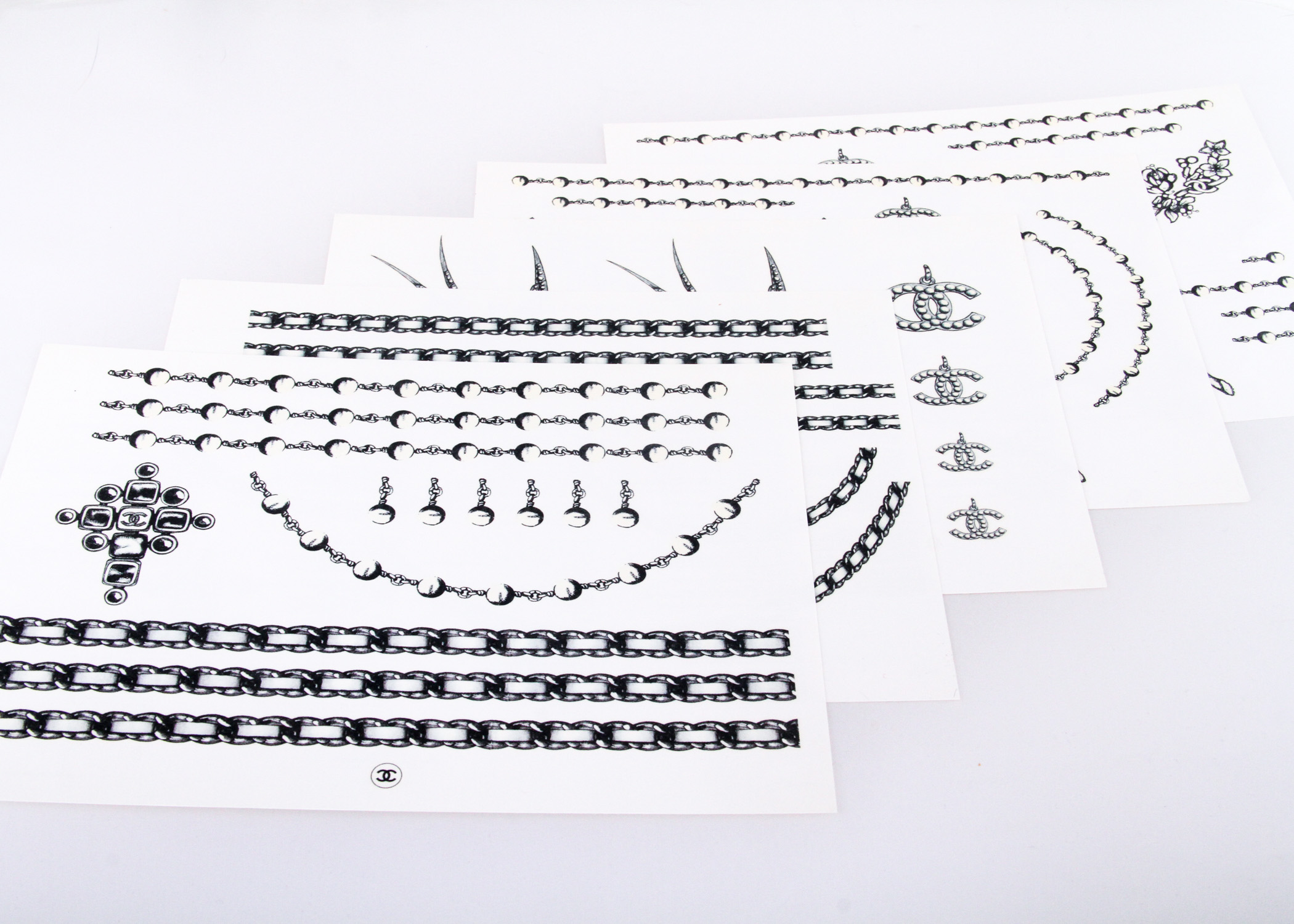 Collection of Chanel Temporary Tattoos