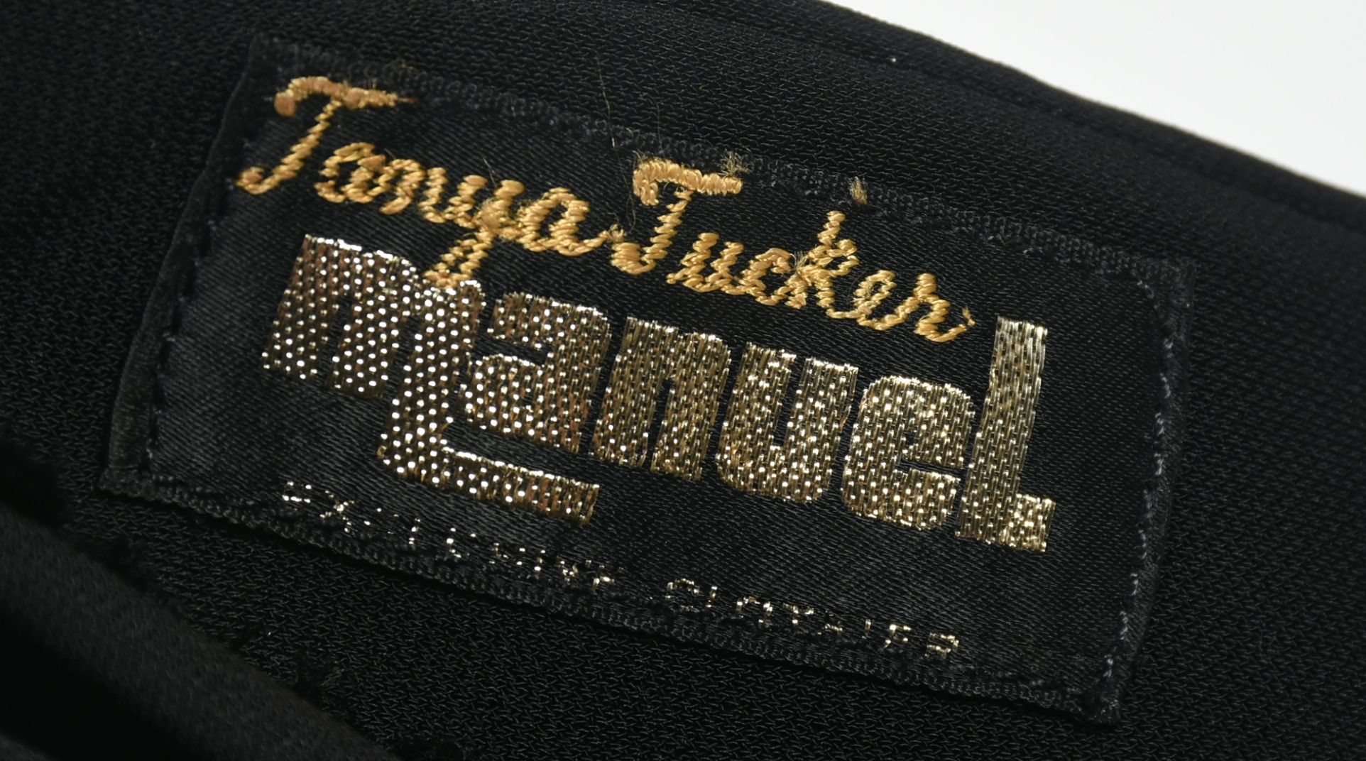 Manuel Custom Made Embroidered Blouse and Pants Embellished with Swarovski Crystal Rhinestones