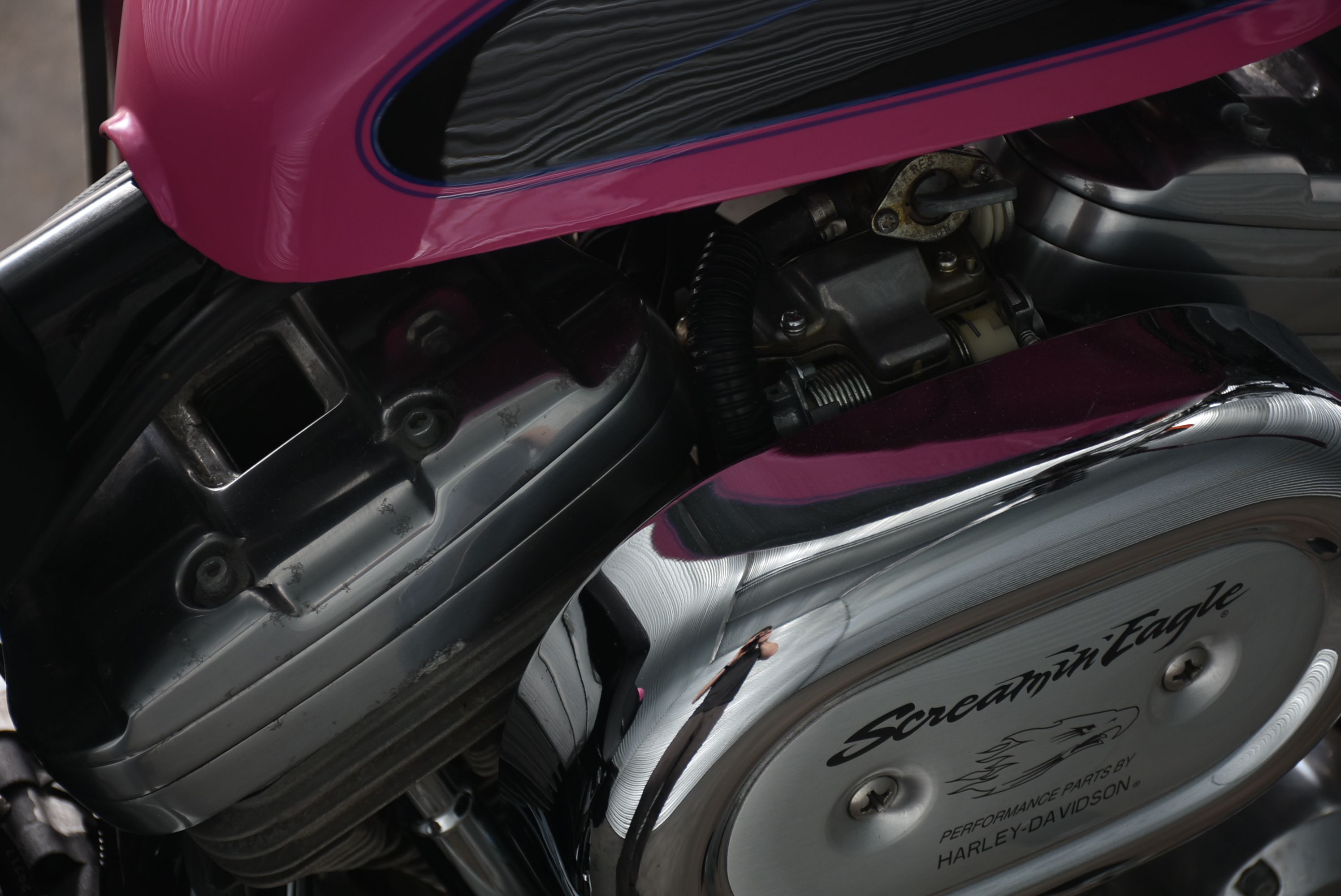 1992 Harley-Davidson "Screamin' Eagle" Xl883 Hugger with Custom Paint and Accessories