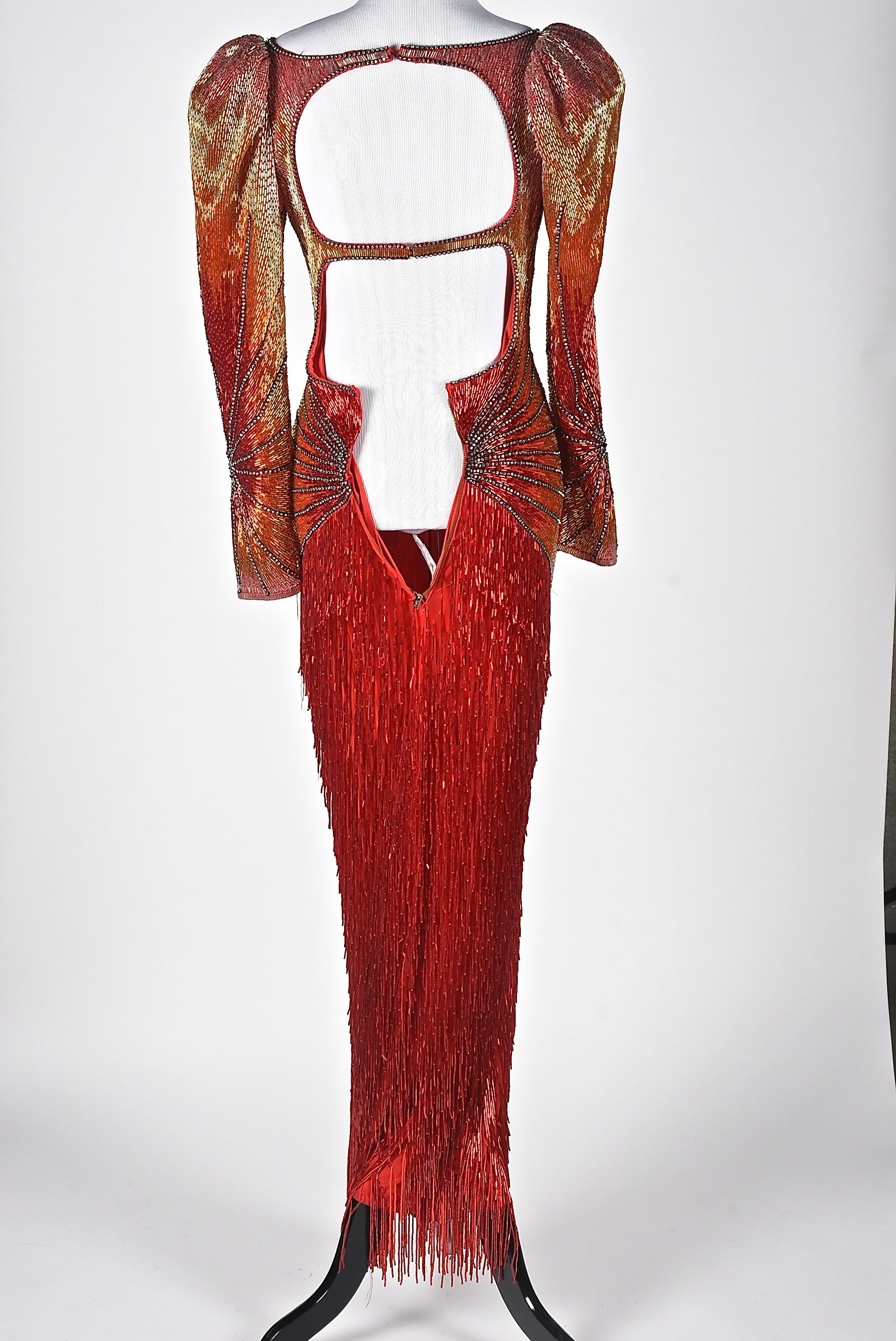 Fernando Wong Couture Beaded Evening Gown