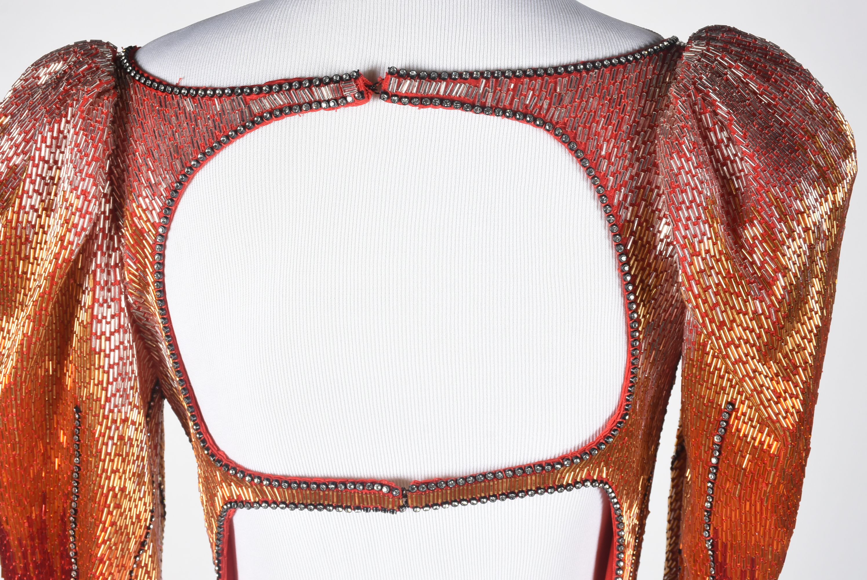 Fernando Wong Couture Beaded Evening Gown