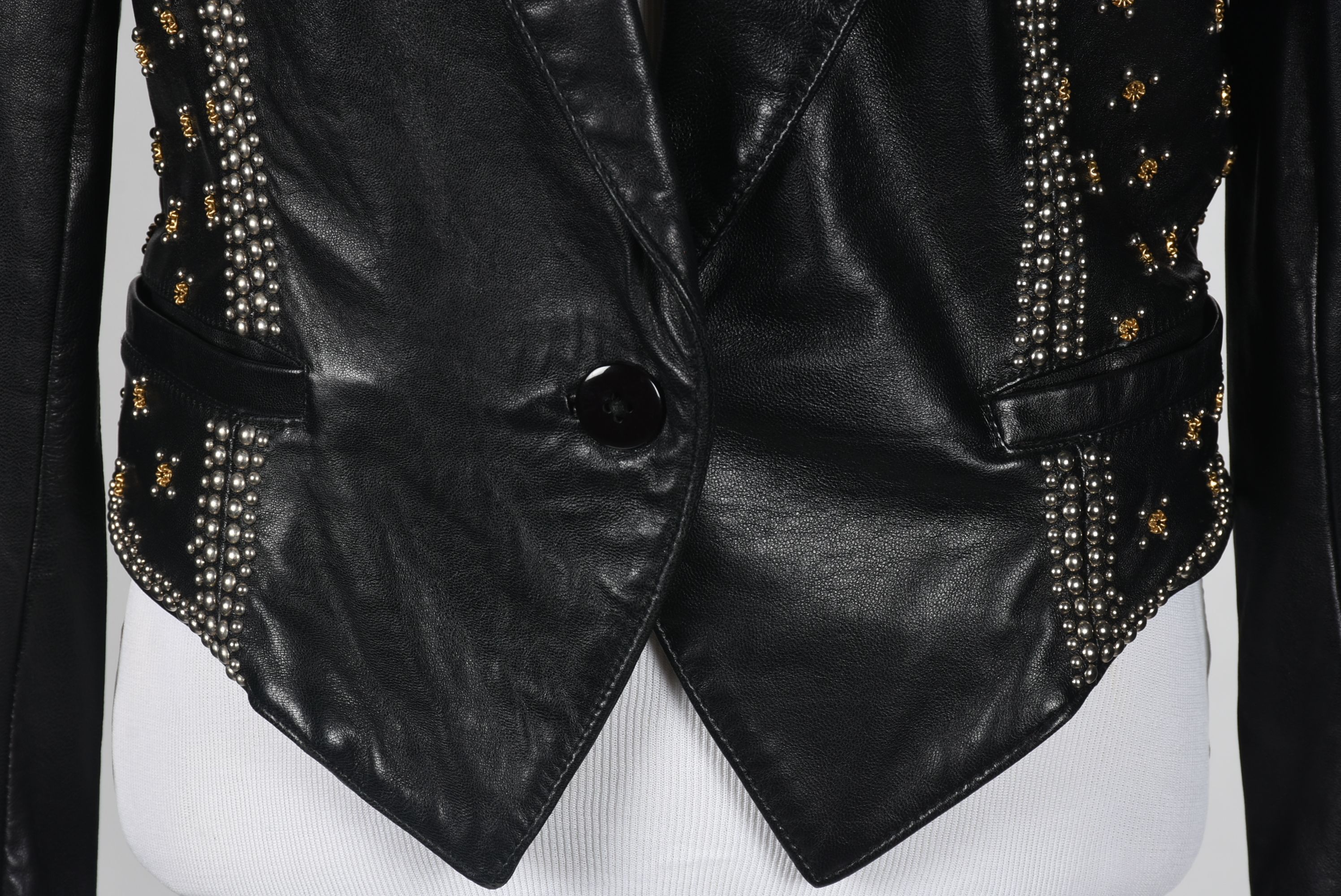 Michael Hoban of North Beach Leather Black Leather Motorcycle Jacket