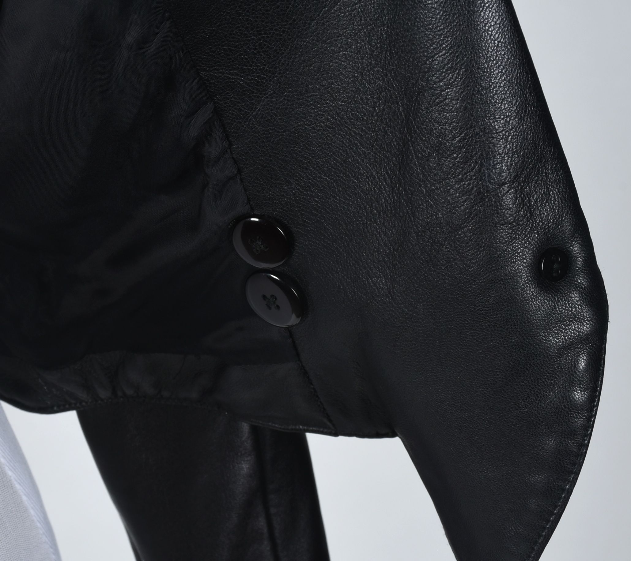 Michael Hoban of North Beach Leather Black Leather Motorcycle Jacket