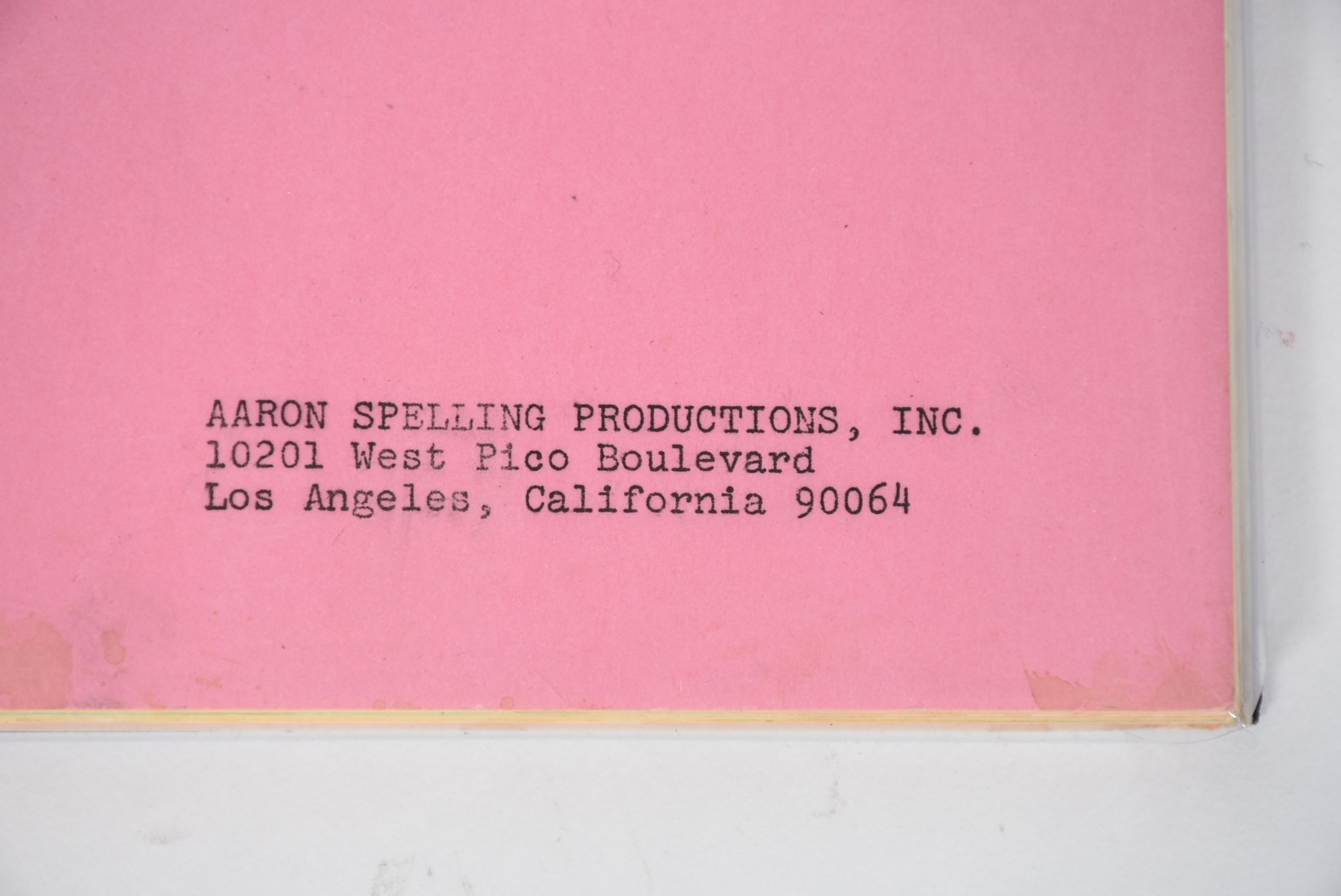 Final Draft of Television Script for "The Love Boat"