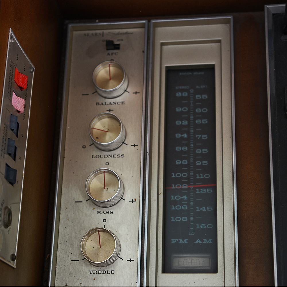 Sears Silvertone Stereo Cabinet Record Player