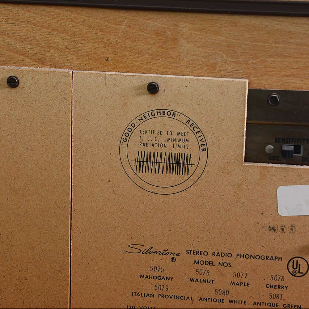 Sears Silvertone Stereo Cabinet Record Player