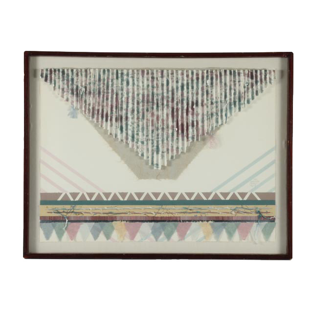 Framed Paper Collage and Assemblage