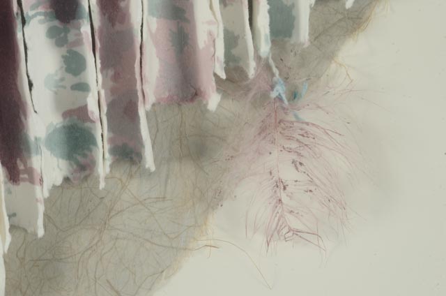 Framed Paper Collage and Assemblage