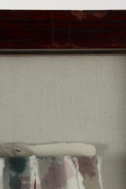 Framed Paper Collage and Assemblage