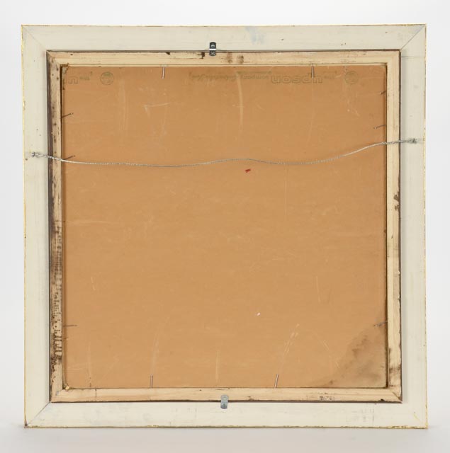 Shrader Vintage Acrylic on Board Horse and Jockey Painting