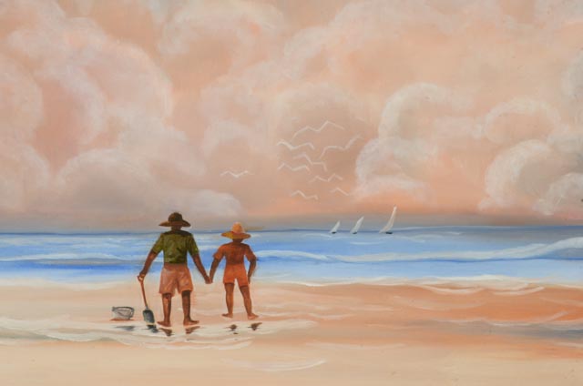 Helen LaFrance Acrylic Painting "Friends"