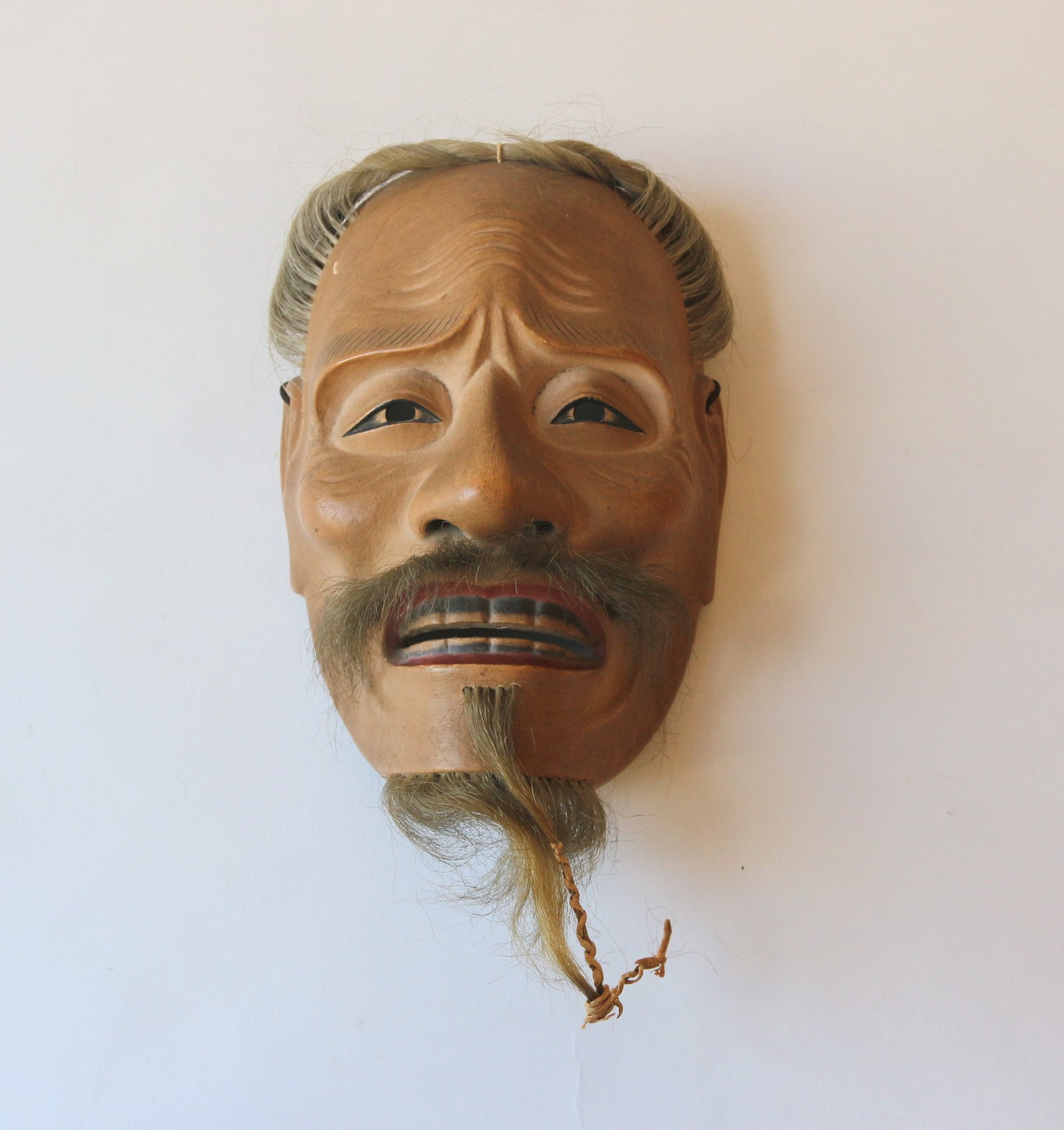 Japanese "Sankō-jō" Noh Wood Mask