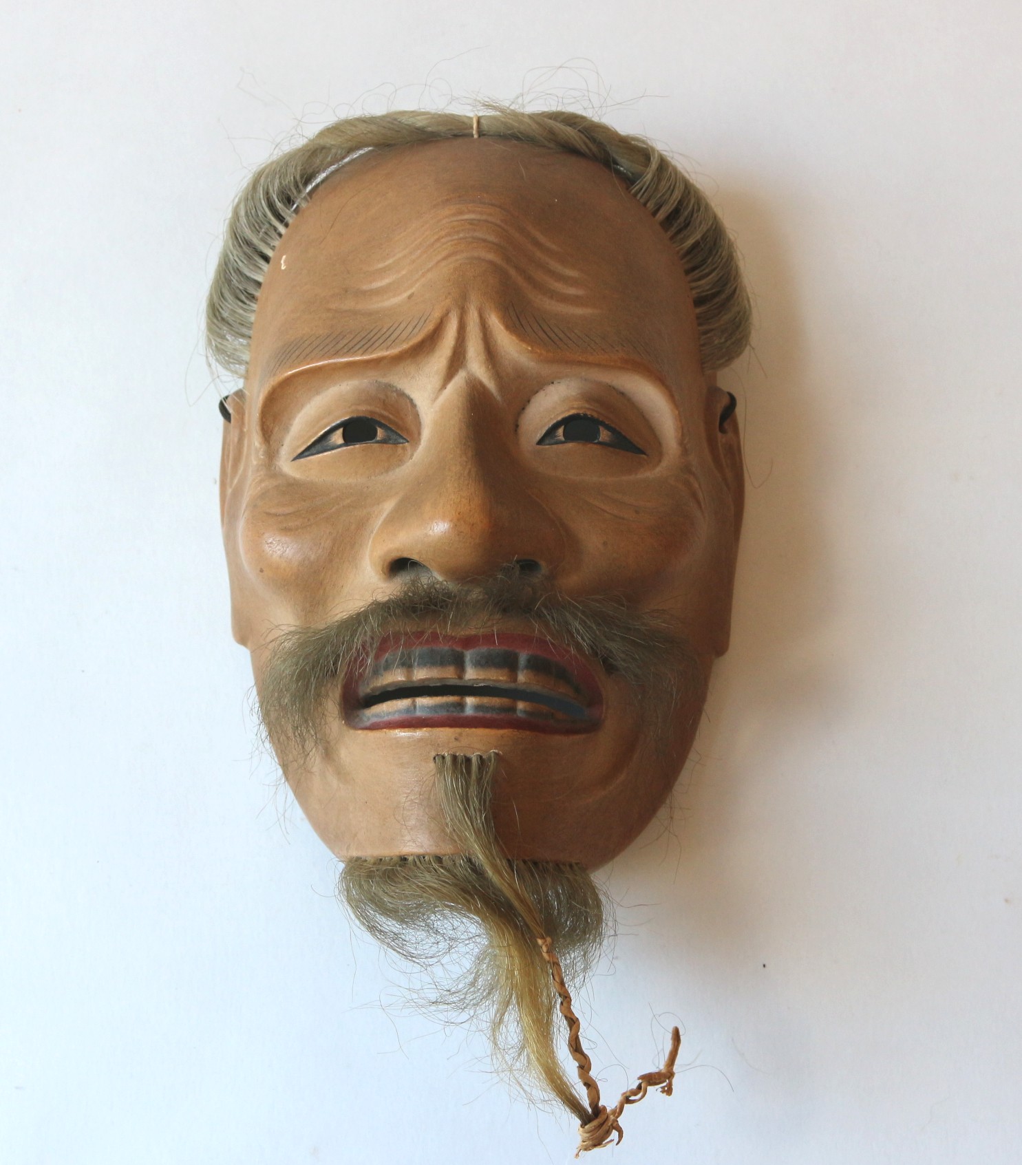 Japanese "Sankō-jō" Noh Wood Mask
